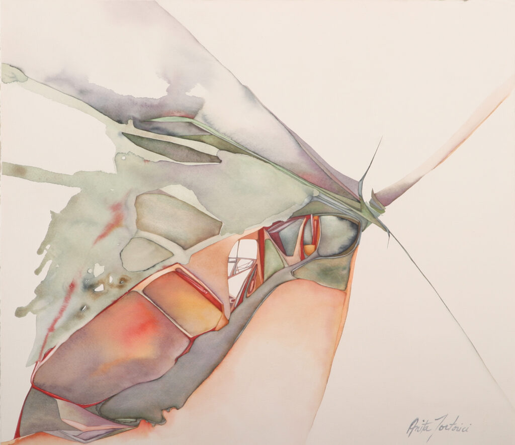 Anita Artwork VI, watercolor on paper by Anita Tortorici