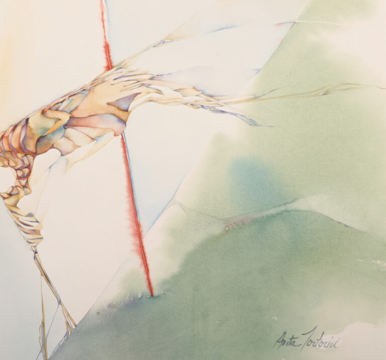 Marital Bliss, watercolor on paper by Anita Tortorici
