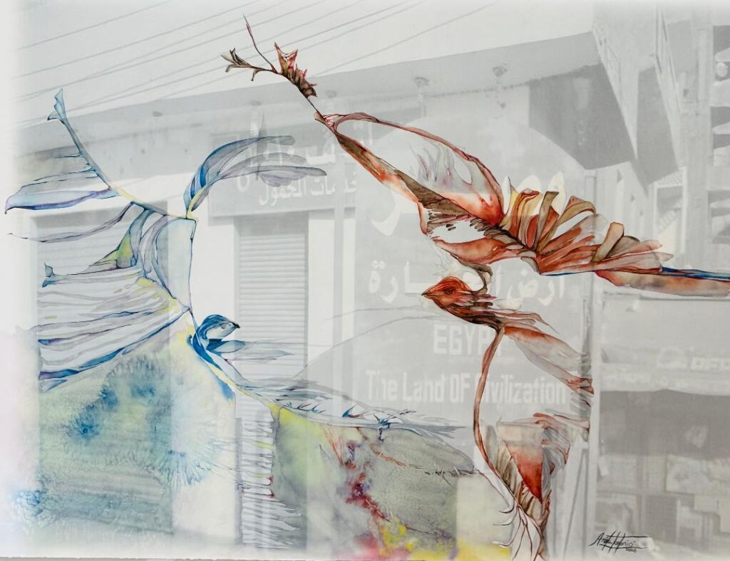Love Forever, watercolor on paper by Anita Tortorici